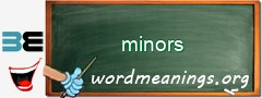 WordMeaning blackboard for minors